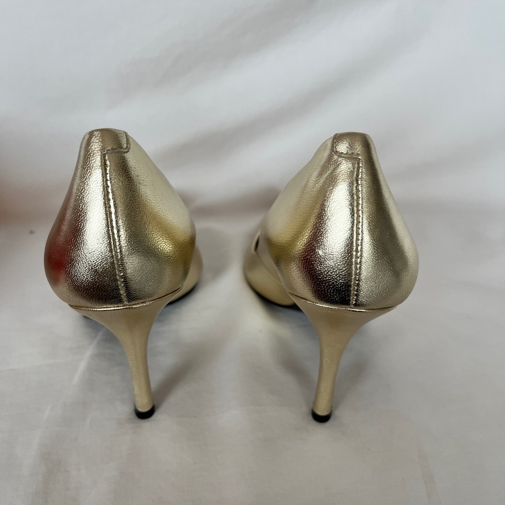 Guess Gold Stiletto Heels with Pointed Toe - Picture 2 of 7